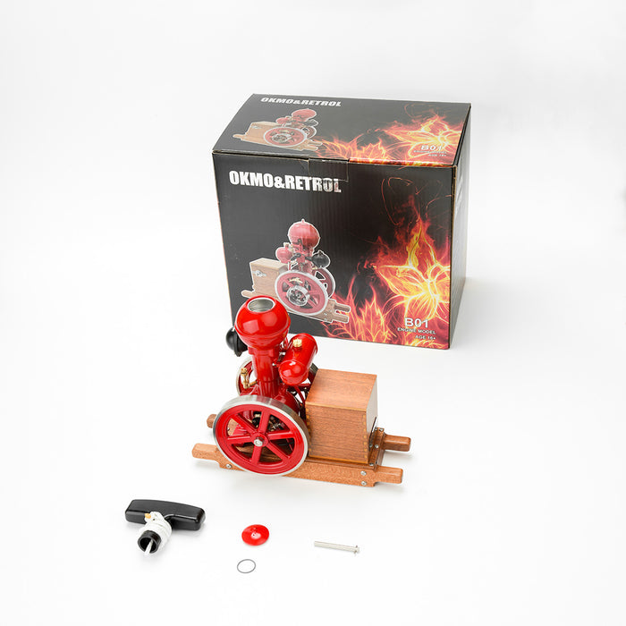 B01 Hit&Miss Ball Top Miniature Single-Cylinder Gasoline Engine Enginediyshop