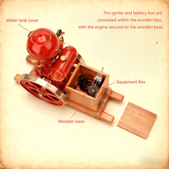 B01 Hit&Miss Ball Top Miniature Single-Cylinder Gasoline Engine Enginediyshop
