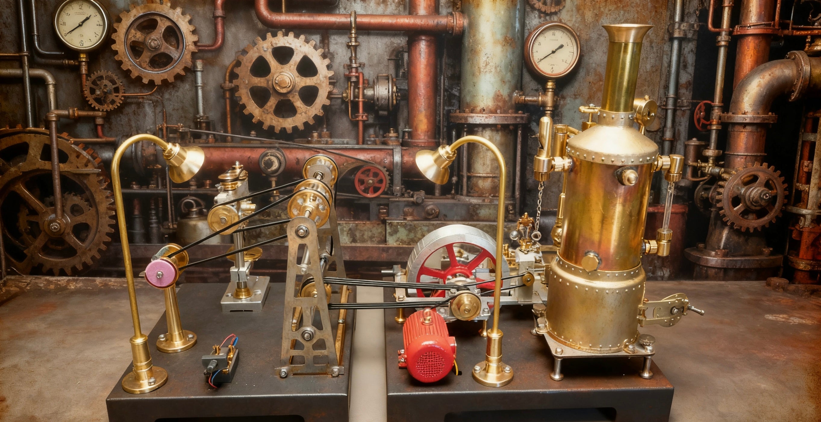 RETROL SE-03 DIY Steam Engine Model Kit with Generator & Light Educational Mechanical Building  All Set enginediyshop