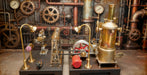 RETROL SE-03 DIY Steam Engine Model Kit with Generator & Light Educational Mechanical Building  All Set enginediyshop