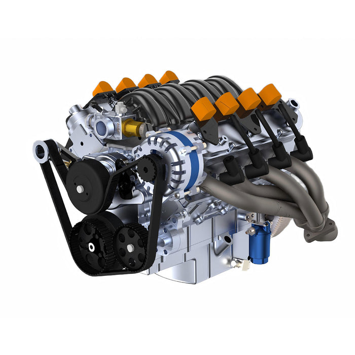 CISON LS-52 V8 Engine Model Kit – 1/5 Scale Working 4-Stroke Gasoline Internal Combustion Engine enginediyshop