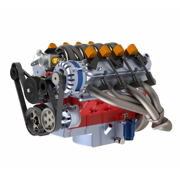 CISON LS-52 V8 Engine Model Kit – 1/5 Scale Working 4-Stroke Gasoline Internal Combustion Engine enginediyshop
