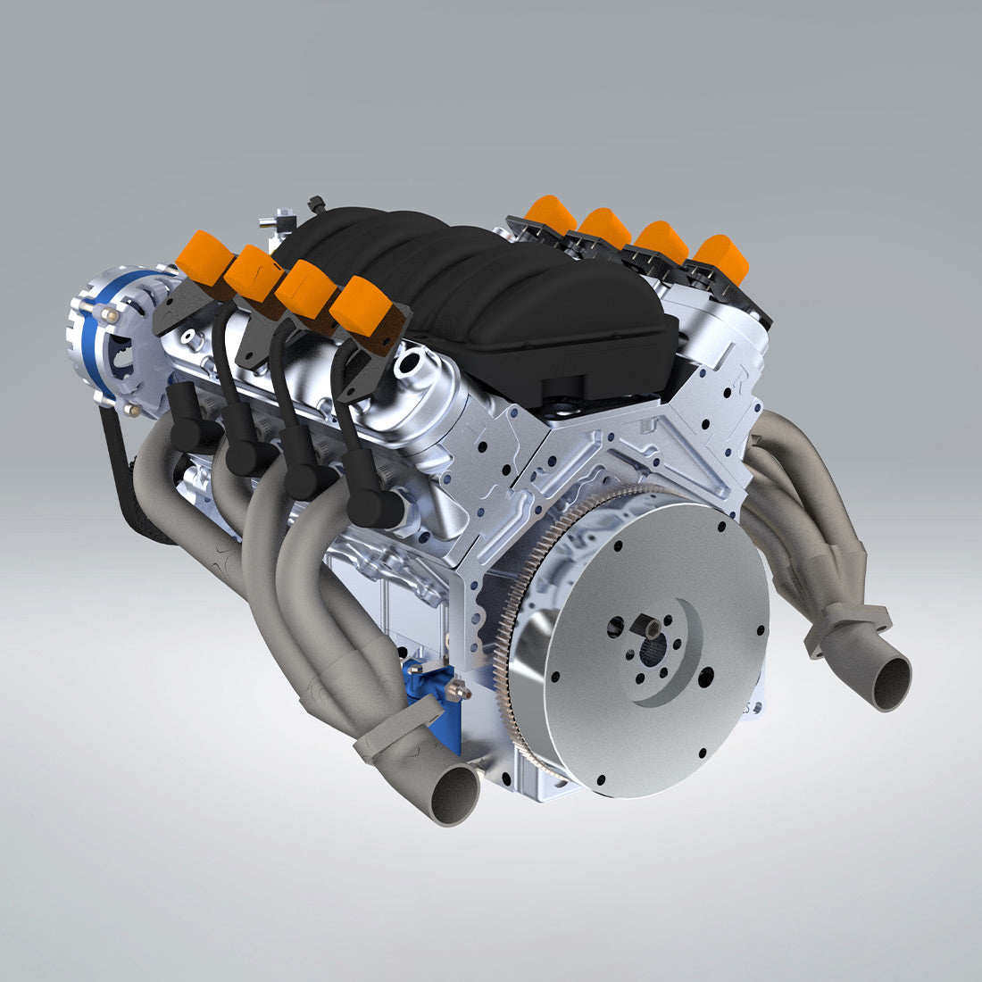CISON LS-52 V8 Engine Model Kit – 1/5 Scale Working 4-Stroke Gasoline Internal Combustion Engine enginediyshop