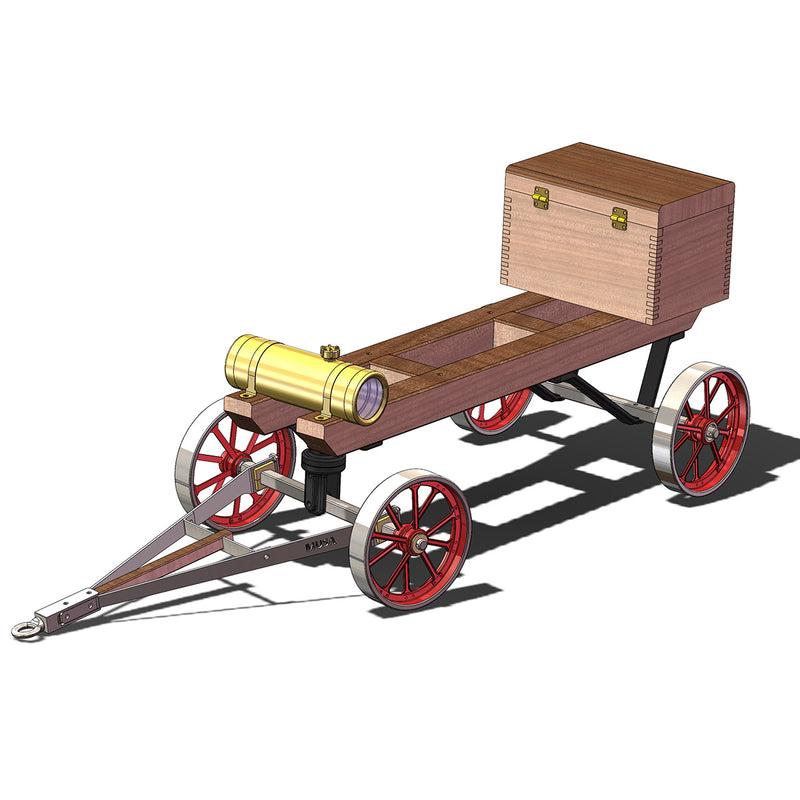 RETROL HM-01 Hit and Miss Engine Metal 4-Wheel Steering Flatbed Transport Cart Frame For Mechanical Enthusiasts And Vintage