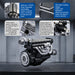 ENJOMOR 1/5 Scale GS-L6 28cc Inline 6 DOHC Gasoline Engine Model Enginediyshop