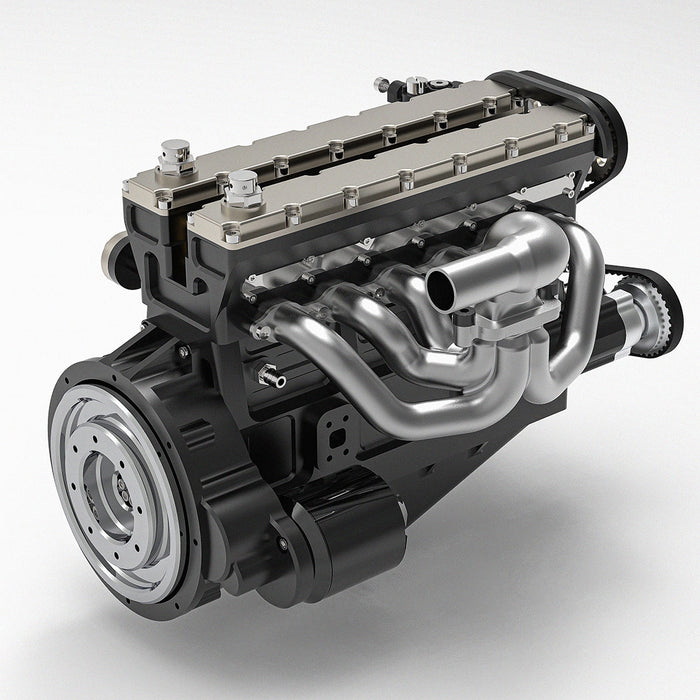 ENJOMOR 1/5 Scale GS-L6 28cc Inline 6 DOHC Gasoline Engine Model Enginediyshop