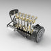 ENJOMOR 1/5 Scale GS-L6 28cc Inline 6 DOHC Gasoline Engine Model Enginediyshop