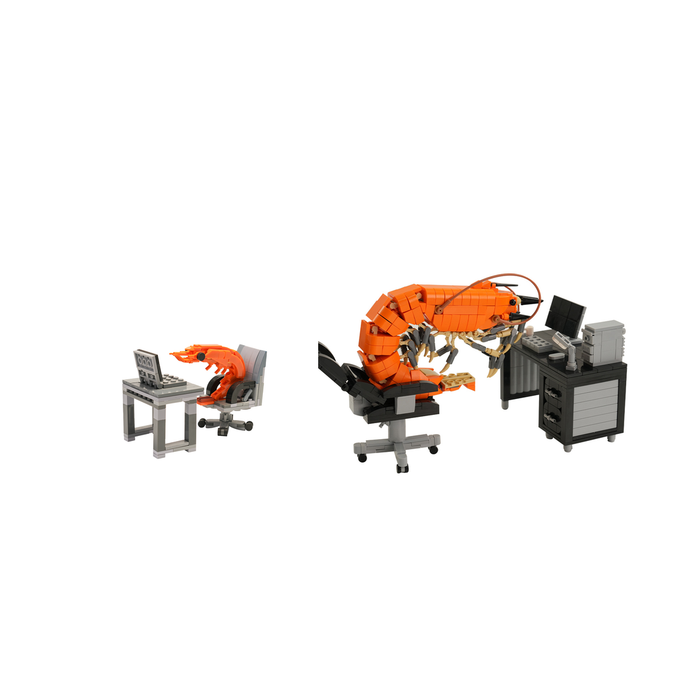 Working Shrimp Man Building Blocks Set-675PCS
