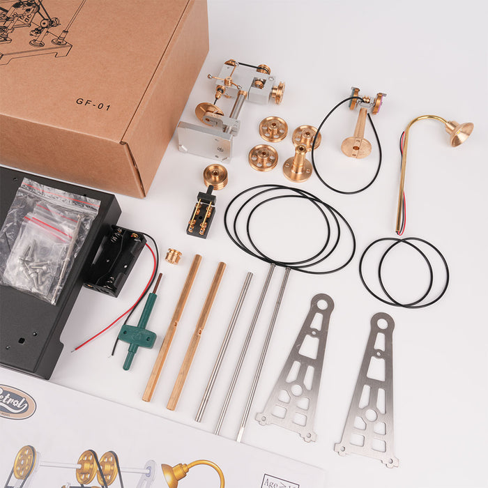 RETROL GF-01 27-piece DIY Miniature Workshop Model Kit for SE-01/02/03 and other Steam Engine Modelsenginediyshop