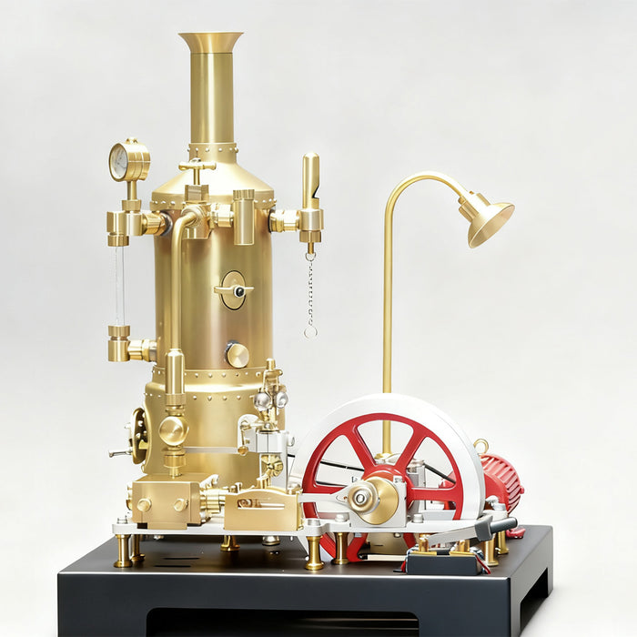 RETROL SE-03 DIY Steam Engine Model Kit with Generator & Light Educational Mechanical Building Set(38 PCS ) enginediyshop