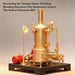 RETROL SE-03 DIY Steam Engine Model Kit with Generator & Light Educational Mechanical Building Set(38 PCS ) enginediyshop