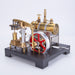 RETROL Full Metal DIY Steam Engine Model with Horizontal Boiler & Centrifugal Flyball Governor (84PCS) enginediyshop