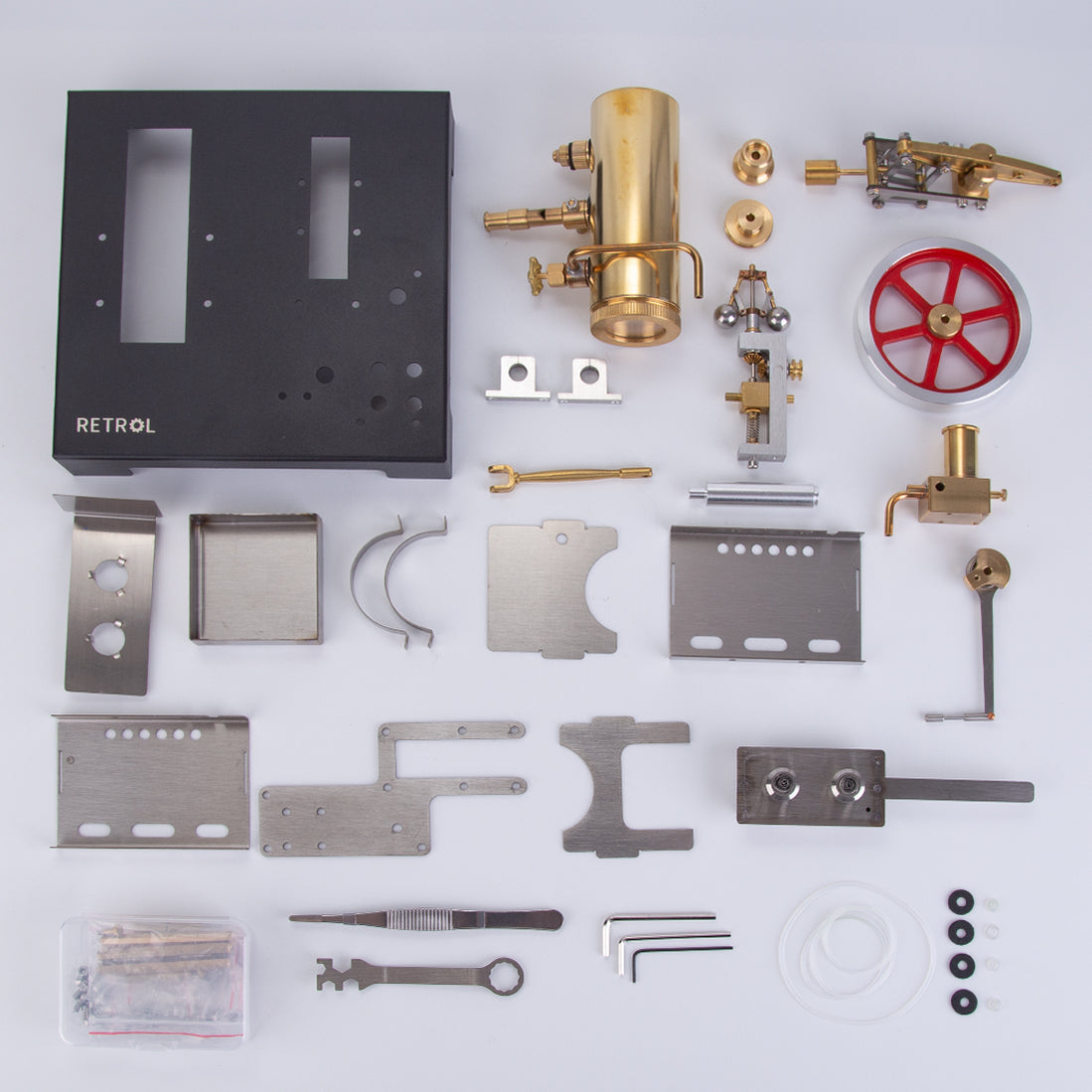 RETROL SE-01 Steam Engine Model with Boiler & Flyball Governor ...