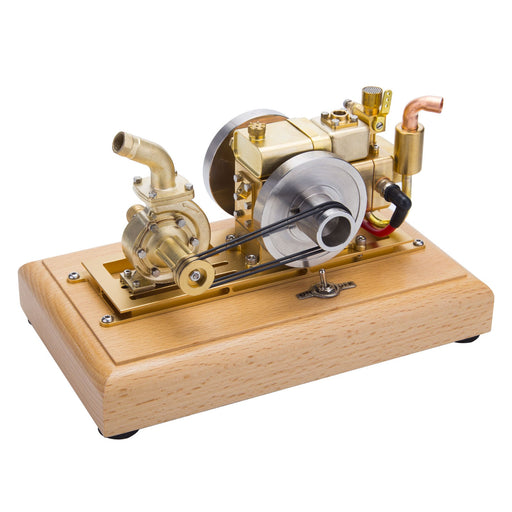 M12 Retro Gasoline Internal Combustion Engine Model with Impeller Pump 1.6cc Mini Four-stroke Water-Cooled Engine enginediyshop