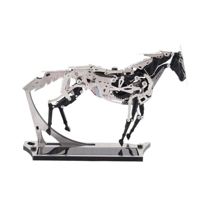 Solar Powered Mechanical Horse 3D Metal Model DIY Display Kit  enginediyshop