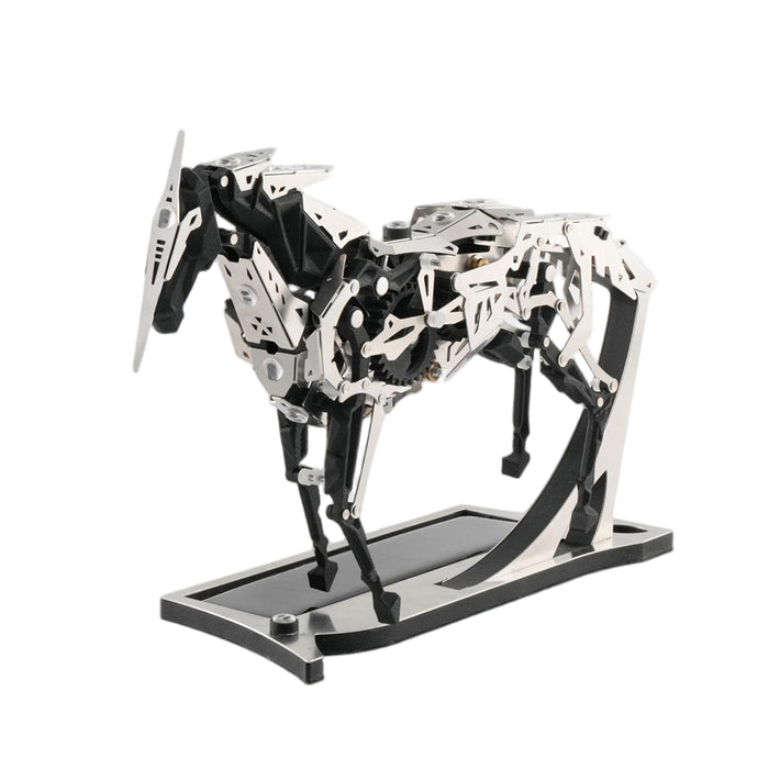 Solar Powered Mechanical Horse 3D Metal Model DIY Display Kit  enginediyshop