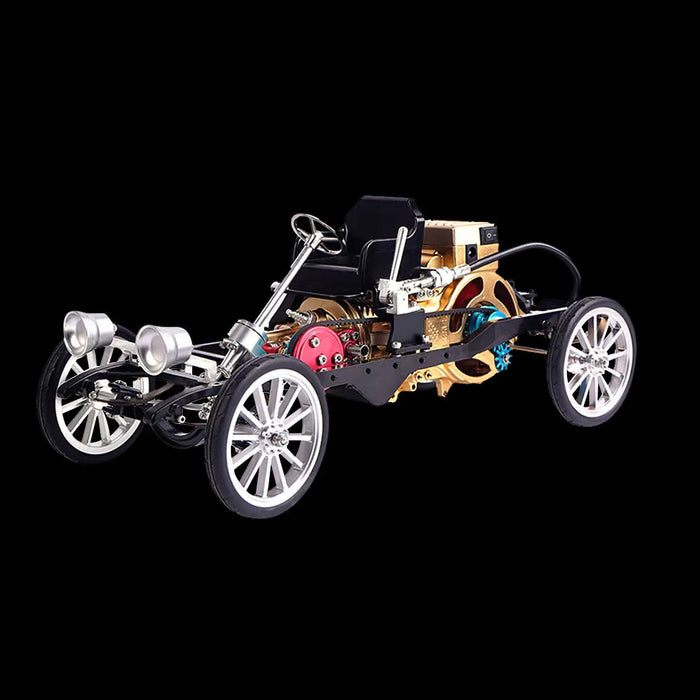 Mini Engine Build Kit Single-cylinder Steam Car Engine Assembly Model ...