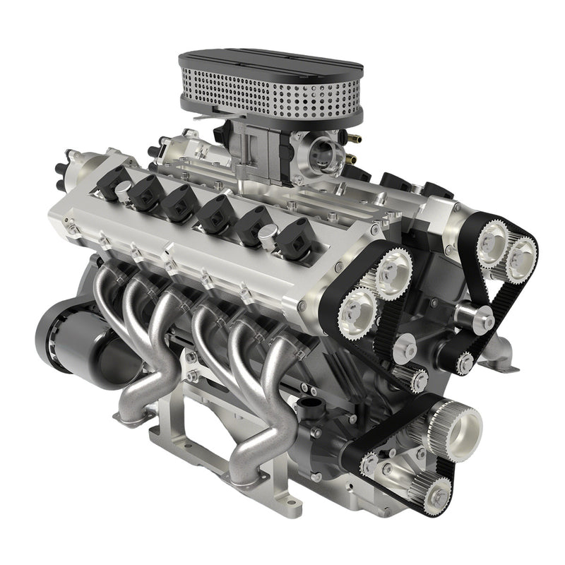 ENJOMOR V8 78CC DOHC Modelo de motor de combustión interna de gasolina eléctrica refrigerada por agua de ocho cilindros en forma de V de cuatro tiempos