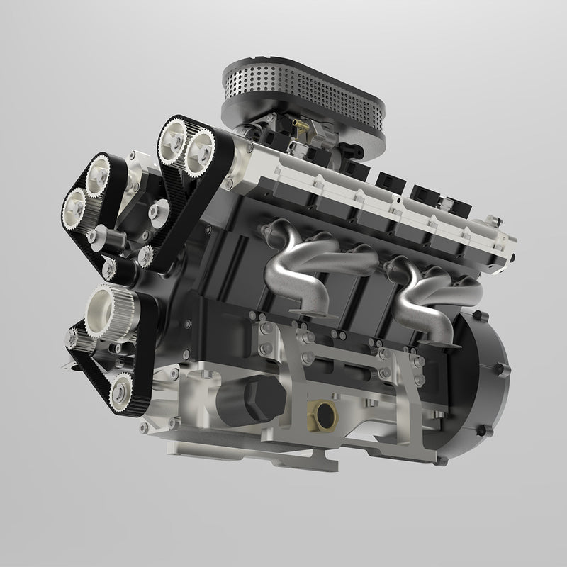 ENJOMOR V8 78CC DOHC Modelo de motor de combustión interna de gasolina eléctrica refrigerada por agua de ocho cilindros en forma de V de cuatro tiempos