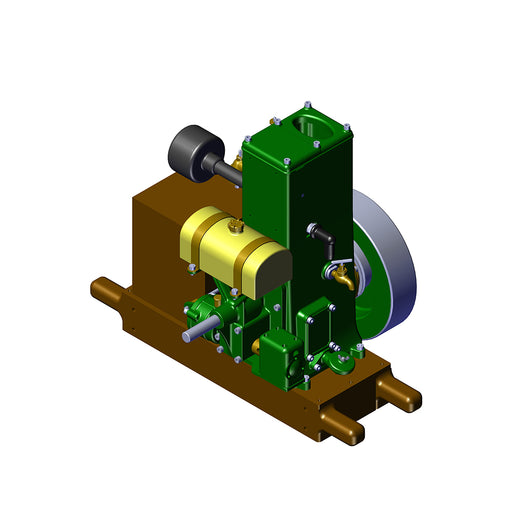 RETROL & OKMO L-D Miniature Single-Cylinder 4-Stroke Stationary Gasoline Engine Model 100th Anniversary Edition enginediyshop