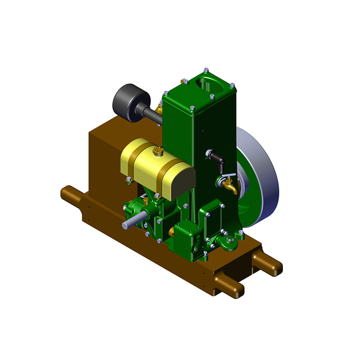 RETROL & OKMO L-D Miniature Single-Cylinder 4-Stroke Stationary Gasoline Engine Model 100th Anniversary Edition enginediyshop