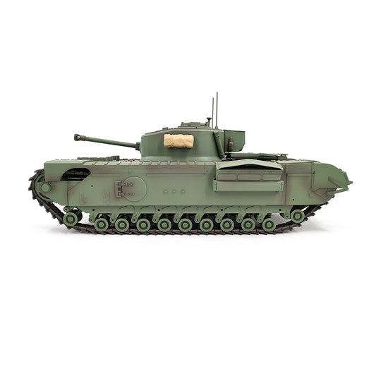 1/16 Scale 2.4G RC Churchill Main Battle Tank Infrared Military Vehicle Model enginediyshop