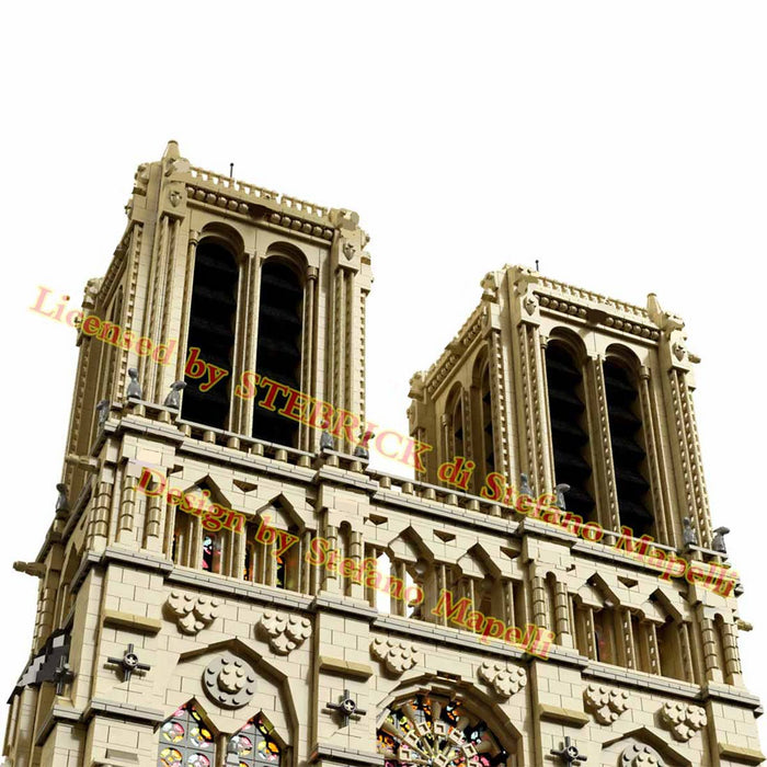 MOC Notre Dame de Paris Modular Building Block Small Particle Model (63181Pcs) enginediyshop