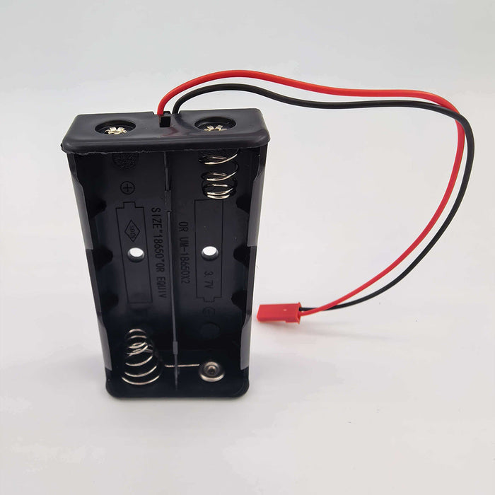Portable Battery Holder for 18650 Lithium Batteries Easy Install Battery Case with Cover for Model Engine Power Supply and DIY Modification (JST Connector) enginediyshop