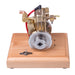 Mini 1.6cc Water-cooled Single-cylinder 4-stroke Gasoline Engine Internal Combustion Engine Model with Wooden Base enginediyshop