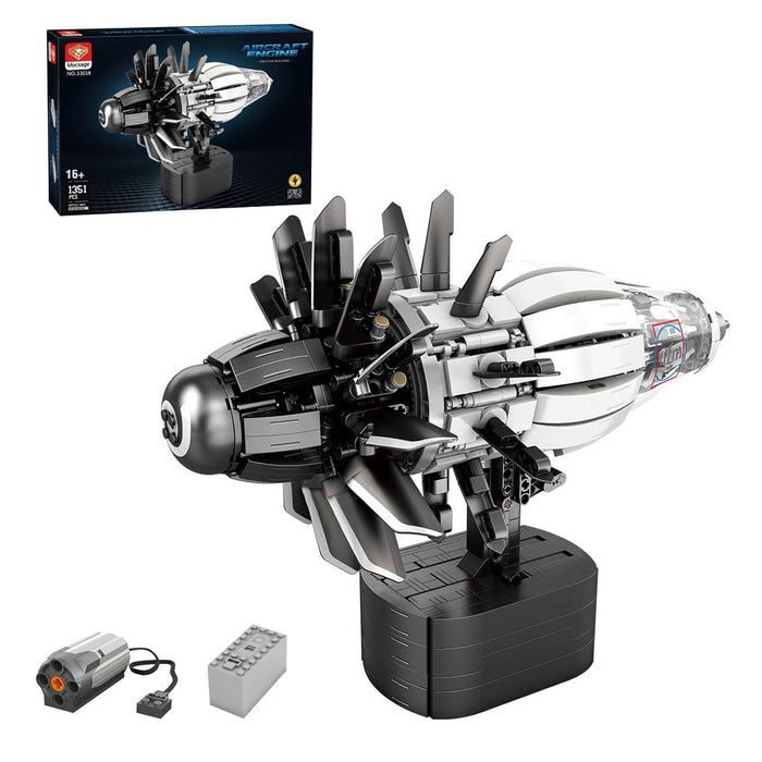 Mocsage MOC-180038 CFM-RISE Open Rotor Engine Building Blocks Set（1351PCS） enginediyshop