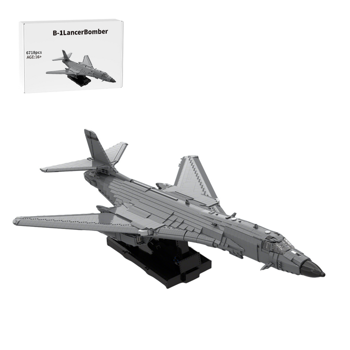 1/35 Scale B-1 Lancer Bomber Military Theme Building Blocks Set (6718PCS)