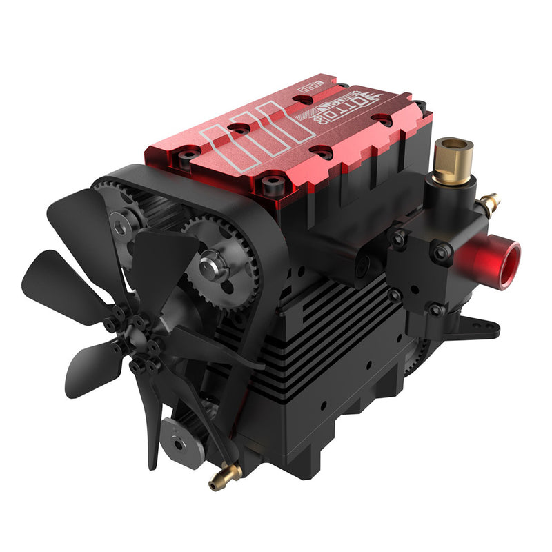 SEMTO ENGINE ST-NF2 7.0cc Mini en línea de dos cilindros de cuatro tiempos refrigerado por aire Nitro Interal motor de combustión modelo Kit