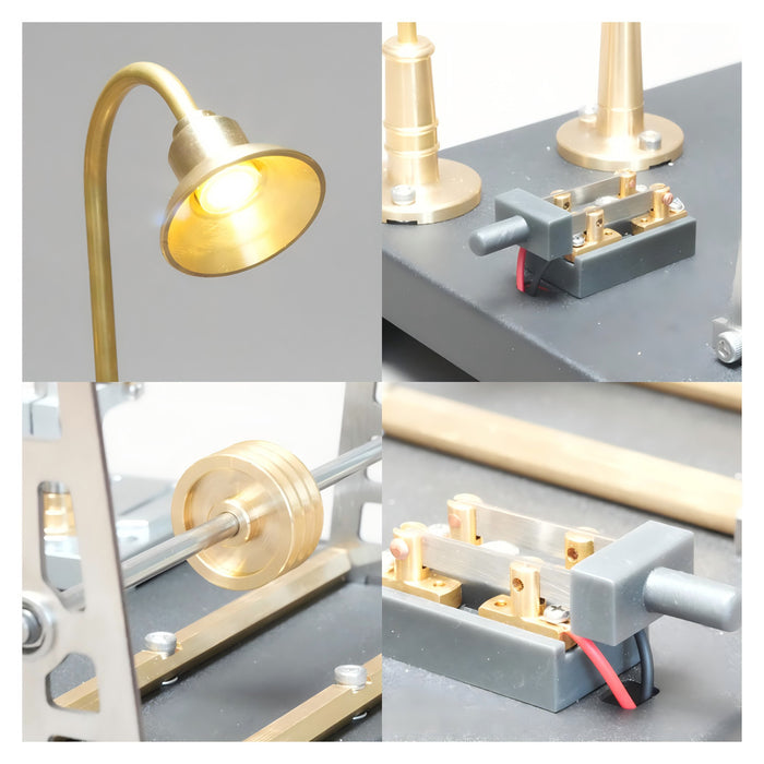 RETROL GF-01 27-piece DIY Miniature Workshop Model Kit for SE-01/02/03 and other Steam Engine Models