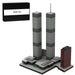 Mocsage 1/2000 Scale World Trade Center (1973-2001) Micro Parts Building Blocks Set (982PCS) enginediyshop