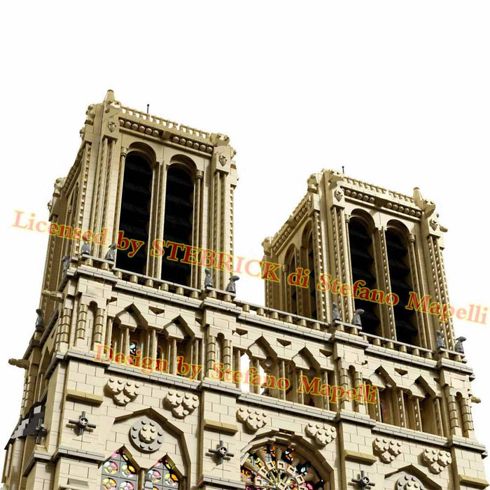 MOC Notre Dame de Paris Modular Building Block Small Particle Model (63181Pcs) enginediyshop