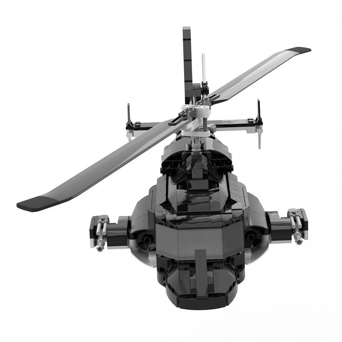 Mocsage MOC-149250 Helicopter Model Assembly Toy Building Blocks Set Creative Ornament (1039PCS) enginediyshop