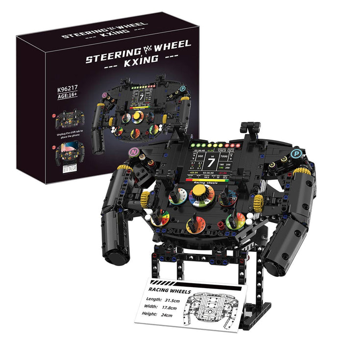 Racing Simulator Steering Wheel Building Blocks Set（833PCS） enginediyshop