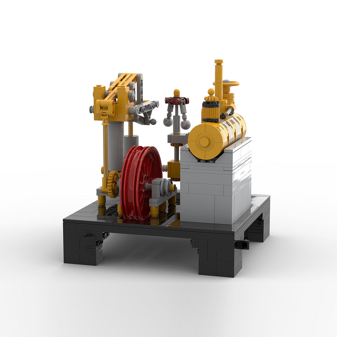 Retro Design Beam Steam Engine DIY Kit Building Block Model Perfect fo ...