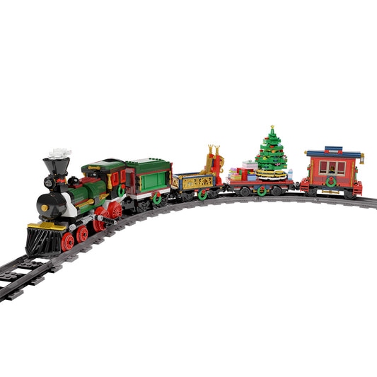 MOC-49581 Christmas Train Model Building blocks Toys Set enginediyshop