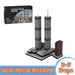 Mocsage 1/2000 Scale World Trade Center (1973-2001) Micro Parts Building Blocks Set (982PCS) enginediyshop