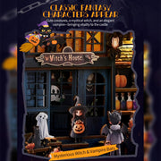 Gothic Haunted Castle 3D Wooden DIY Miniature Horror House Kit, Halloween Desktop Decoration & Creative Gift (237PCS) enginediyshop