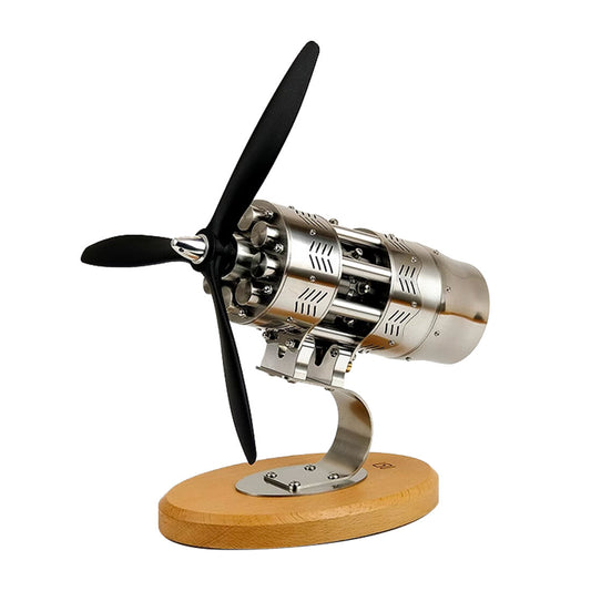 16-Cylinder Swash Plate Stirling Engine Model Aircraft Mechanical Engine Artwork Ornaments enginediyshop