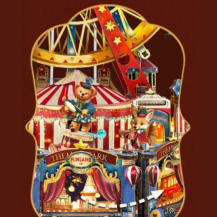 Century Ferris Wheel Music Box DIY 3D Wooden Model Kit, Creative Gift & Desktop Decor (367PCS) enginediyshop