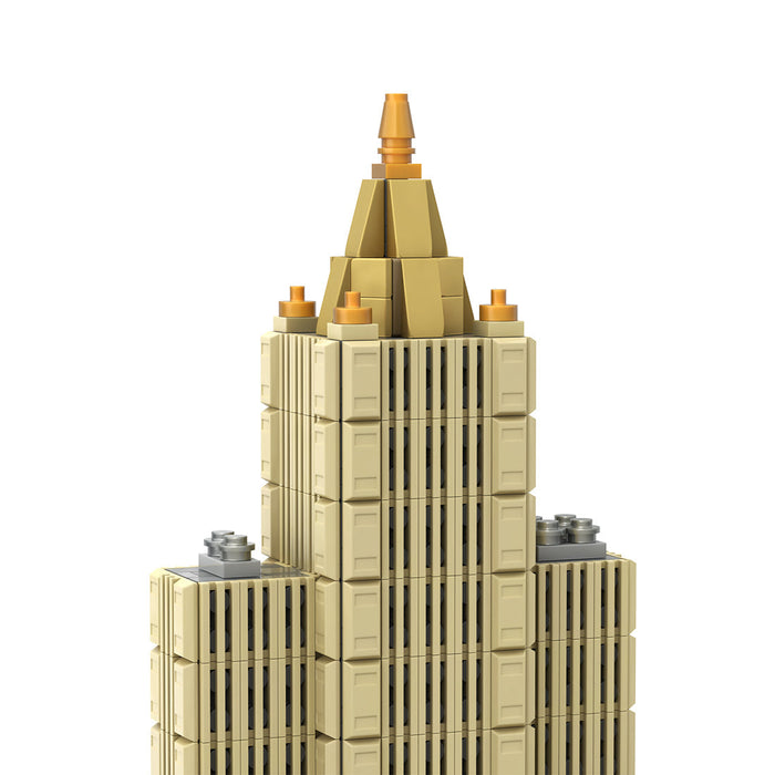 MOC-239057 1/800 Scale Street Scene MOC New York Landmark Architecture Building Blocks Set-1096PCS enginediyshop