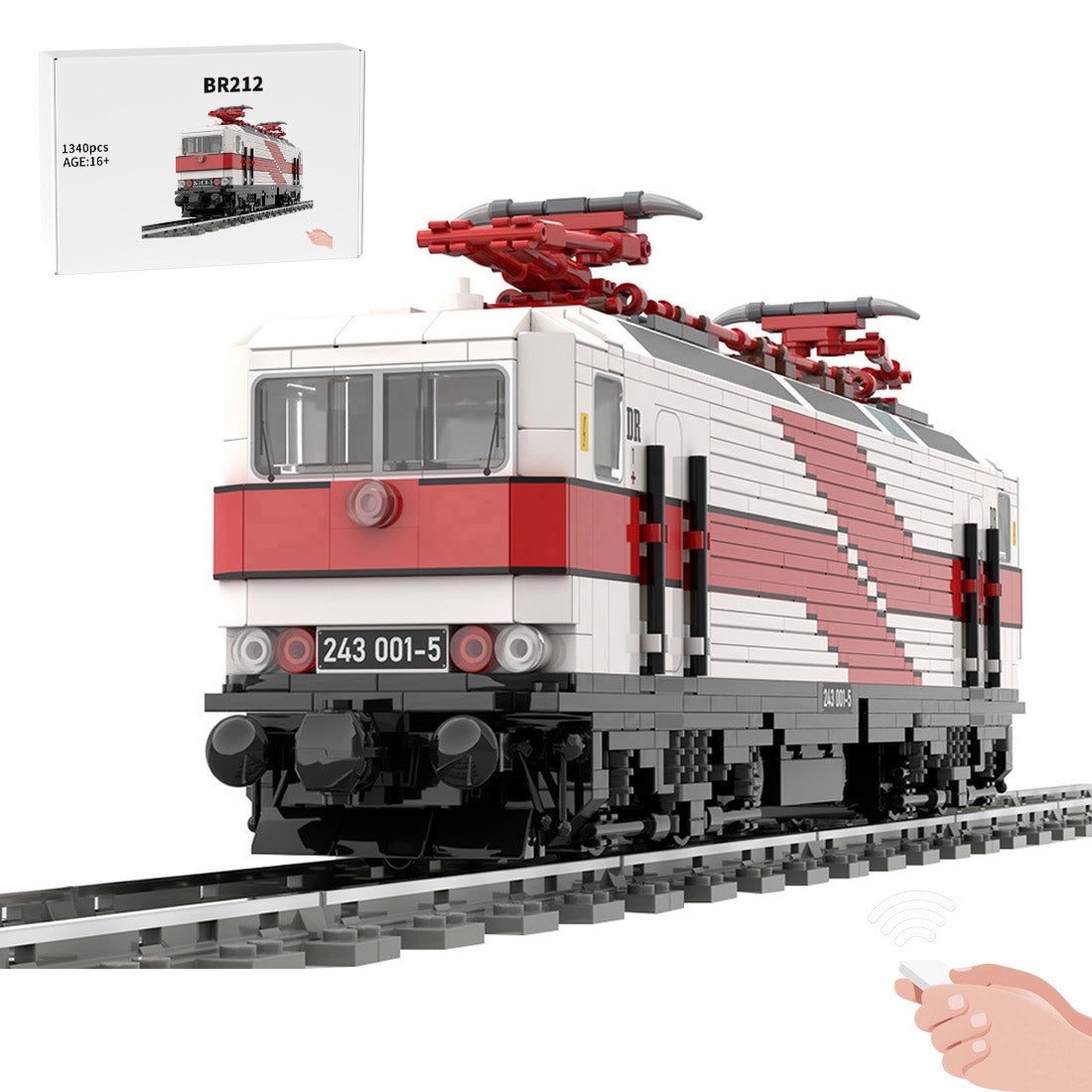 Labo Greman MOC-212207 BR212 Greman Electric Locomotive Building Blocks Set ( Spee ...