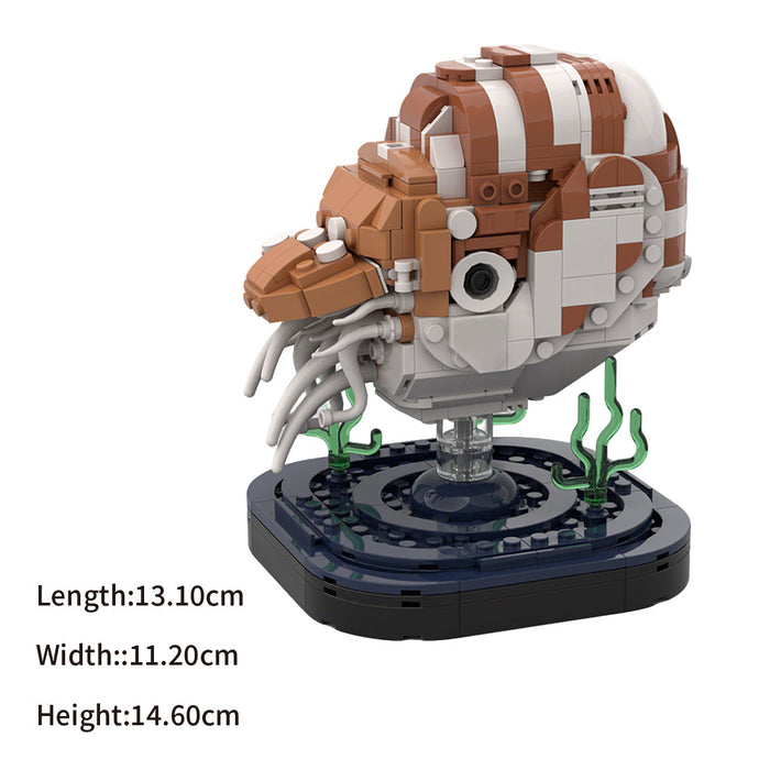 MOC-229757 Pearl Nautilus Marine Creature Building Blocks Set(426PCS) enginediyshop