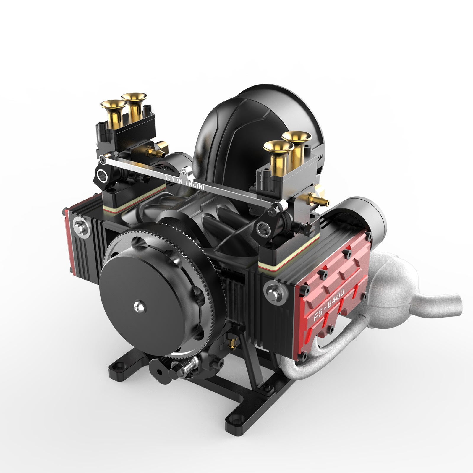 TOYAN ENGINE FS-B400 14cc Flat-four Engine Horizontal Opposed Four-Cyl ...