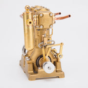 RW-L2 Mini Inline Double Cylinder Reciprocating Steam Engine Model for 70-130cm Steamships (Forward and Reverse Rotation/Without Boiler) enginediyshop