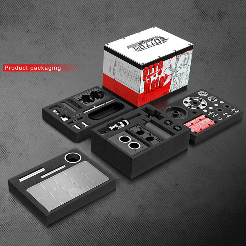 SEMTO ENGINE ST-NF2 7.0cc Mini en línea de dos cilindros de cuatro tiempos refrigerado por aire Nitro Interal motor de combustión modelo Kit