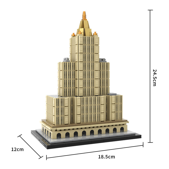 MOC-239057 1/800 Scale Street Scene MOC New York Landmark Architecture Building Blocks Set-1096PCS enginediyshop